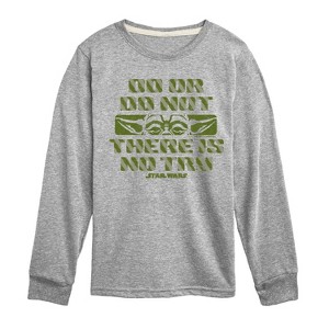 Boys' - Star Wars - Do Or Do Not Long Sleeve Graphic T-Shirt - 1 of 3