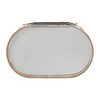 Bartram Oval Bar Cart Champagne Gold - Inspire Q: Mirrored Shelves, Mobile, Modern Style - 4 of 4