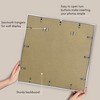 Americanflat 24x24 Picture Frame with Polished Plexiglass - Use as 11x14 Frame with Mat or 24x24 Frame Without Mat - Streamline Collection - Silver - 4 of 4