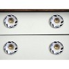 HomeRoots Set of Eight Blue And White Ceramic And Metal Drawer Pull Knobs - 2 of 4