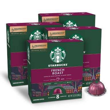 Starbucks By Nespresso Vertuo Line French Dark Roast Coffee Pods - 32ct