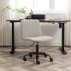 NicBex Adjustable Height Armless Home Office Chair with Wheels for Work Study Vanity - 2 of 4