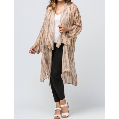 Women's Snake Skin Duster Duster -plus - entro