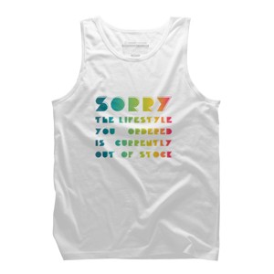 Men's Design By Humans The Lifestyle You Ordered Is Currently Out Of Stock By OmegaAlpha Tank Top - 1 of 2