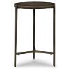 Doraley Chairside End Table Black/Gray/Brown/Beige - Signature Design by Ashley: Contemporary Honeycomb, Metal Base - 3 of 4