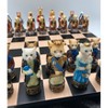 WorldWise Imports Chess Set - Cats & Dogs Resin Chessmen on Black/Maple Chest - 2 of 4