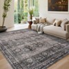Area Rug, Non-Shedding Vintage Print Decorative Rug, Non-Slip Farmhouse Antique Indoor Rug, Machine Washable Low Pile Rug for Bedroom, Living room - 3 of 4