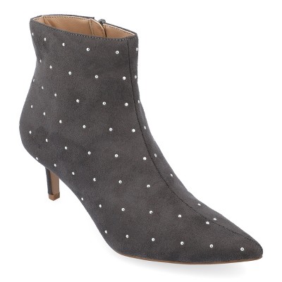 Journee Collection Womens Rossia Inside Zip Kitten Heel Bootie