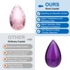 Unique Bargains Crystal Pendants Teardrop Beads for DIY Lamp Arts Crafts Decoration 6 Pcs - 3 of 4