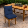 ARDEN Outdoor Plush Modern Tufted Blowfill Dining Chair Cushion, 21 x 40, Water Repellent, Fade Resistant, Tufted Cushion for Dining and Bistro Chairs - 2 of 4