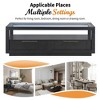 NicBex Modern Transparent Tempered Glass Coffee Table with Storage,Minimalist Display Center Table for Living Room - 4 of 4