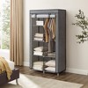 Portable Closet, Clothes Storage Organizer with 6 Shelves, 1 Clothes Hanging Rail, Non-Woven Fabric Closet 34.6 x 17.7 x 66.1 Inches - 2 of 4