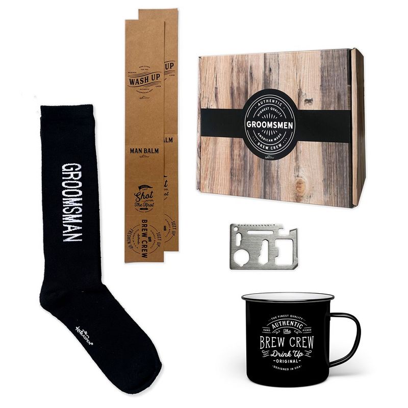 Kate Aspen Brew Crew Groomsman Gift Box Kit | 00244NA, 4 of 7