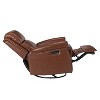 Kaietan Genuine Leather Power Rocking Recliner with Rolled Arms for Living Room and Office| ARTFUL LIVING DESIGN - 4 of 4