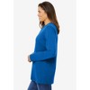 Woman Within Plus Size Perfect Long-Sleeve Crewneck Tee - 4 of 4