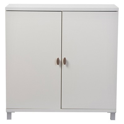 White Modern Adjustable Shelving Buffet Sideboard