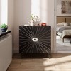 ORRD Modern Wooden 2 - Door Storage Accent Cabinet Eye Pattern With Adjustable Shelves  On-Site - 2 of 4