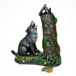 Design Toscano Wolf and Squirrel Collectors' Die Cast Iron Mechanical Coin Bank
