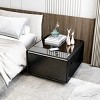 Modern Smart Side Table with Built-in Fridge,Wireless Charging,Temperature Control,USB Ports,and Induction Light – The Pop Home - 2 of 4