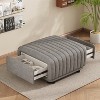 Christopher Knight Home Carla Vintage Channel Tufted Upholstered Storage Ottoman with 2 Drawers - 2 of 4