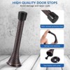 Attop 24-Pack Heavy Duty Spring Door Stops - Flexible Antique Brass Door Stopper with Safe Rubber Tips, Protect Walls & Doors - 3 of 4