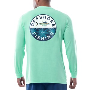 Guy Harvey Men’s Offshore Fish Collection Long Sleeve T-Shirt - 1 of 3