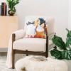 16"x16" The Whiskey Ginger Apres Tahoe Cute Retro Pinup Girl Square Throw Pillow Gray - Deny Designs - 4 of 4