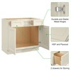 LOVMOR 21-in. D x 34.5-in. H in Plywood Vanity Sink Base Kitchen Cabinet with Drawers without Top for Kitchen, Bathroom, Living Room - 3 of 4