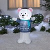 Gemmy Christmas Airblown Inflatable Hanukkah Polar Bear, 4 ft Tall, Multicolored - 2 of 4