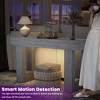 Aheaplus 63'' Farmhouse Console Table with Power Outlets and Light, Wood Narrow Entryway Table - 3 of 4