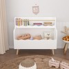 Kids Bookcaes, Children Book Organizer, toy Storage Cabinet Organizer, White - 4 of 4