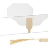 Unique Bargains Portable Double-Sided Long Handle Round Flying Fairy Folding Fan 1 Pc - 3 of 4