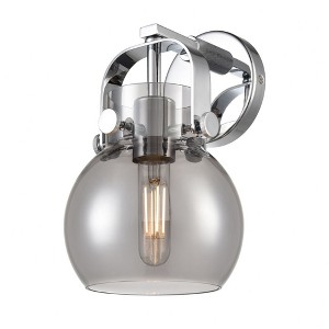 Pilaster II Sphere - 1 Light Wall Sconce In Industrial Style-9.75 Inches Tall and 6.5 Inches Wide - 1 of 1