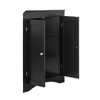 Corner Storage Cabinet With 2 Doors Corner Freestanding Floor Cabinet For Home Kitchen Living Room Bedroom - 4 of 4