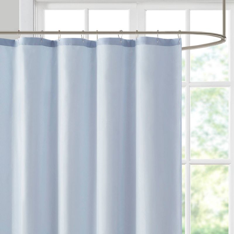 72"x72" Arabella Pieced and Embroidered Shower Curtain - Madison Park, 3 of 7