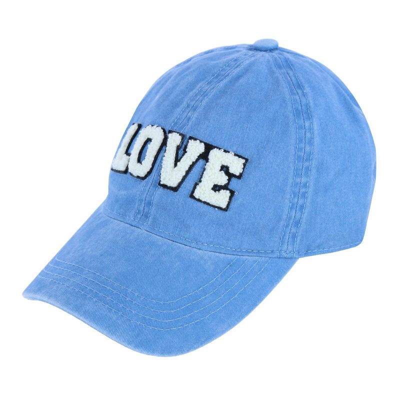 David & Young Women's Chenille Love Lettered Baseball Cap Hat, 2 of 4