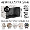 Sweet Jojo Designs Dog Crate Kennel Cover 48in. Paw and Bone Brown Grey and Taupe - 4 of 4