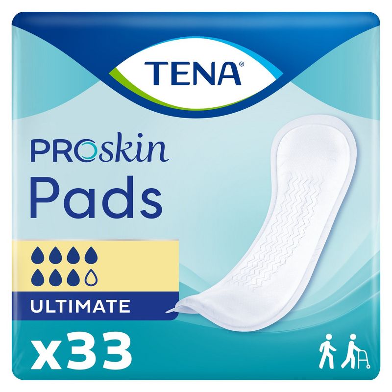 TENA ProSkin Ultimate Bladder Control Pad, Heavy Absorbency, 33 Count, 1 Pack, 2 of 5