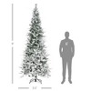 TopComfy Christmas Tree Stand 9FT Snow Flocked Pine Tree with Realistic Branches for Holiday Decor, Green, 43.3"*43.3"*106.3" - 3 of 4