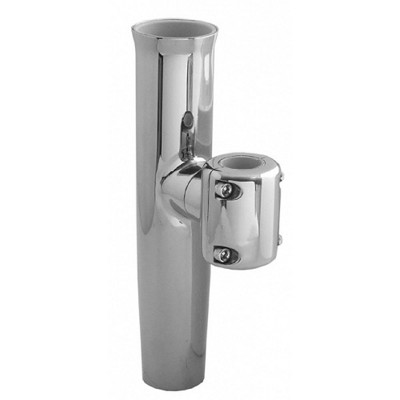 Taco Marine Stainless Steel Clamp-On Adjustable Rod Holder - Fits 7/8" & 1" O.D. Tubing - Model 10917676
