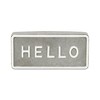 Cheung's Sandevis Gray and White Metal Hello Table Sign - 4 of 4