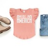 The Juniper Shop Made In America Rounded Flutter Sleeve Tee - 3 of 4