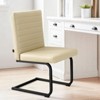 PAGED Modern Dining Chairs Set of 2 Upholstered Dining Room Chairs Armless Chair with Metal Legs for Living Room, Kitchen - 2 of 4