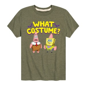 Boys' - SpongeBob SquarePants - What Costume Short Sleeve Graphic T-Shirt - 1 of 4