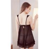 Clotth Women's Lace Babydoll Dress-Sleeveless Mesh Nightgown,Sexy V-neck Lingerie with Padded Bust ＆ Panties,Backless Lace Lingerie - 2 of 4