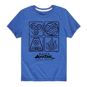 Boys' - Avatar: The Last Airbender - Four Elements Short Sleeve Graphic T-Shirt - 1 of 4