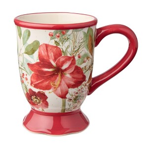 Certified International (Set of 4) 16oz Winter Blooms Mugs - 1 of 4