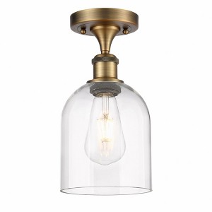 Bella - 1 Light Semi-Flush Mount In Industrial Style-10.75 Inches Tall and 5.5 Inches Wide - 1 of 1