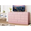 12 Drawer Dresser for Bedroom, 61 Inch Wood Dresser with Power Outlet, Wide Chest of Drawers - 3 of 4