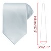 INSPIRE CHIC Men's Solid Color Classic Textured Neck Ties for Formal - 2 of 4